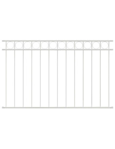 Elemento Recinzione Assen Bianco 170 x 80 cm Acciaio 2
