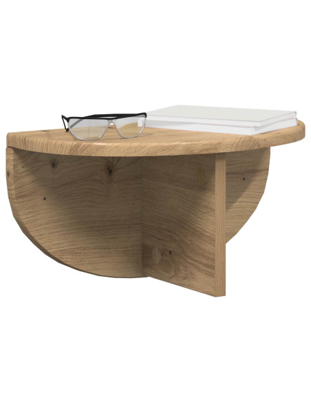 Scaffale da parete 2 pcs Rovere artigianale 38 x 19 x 19 cm