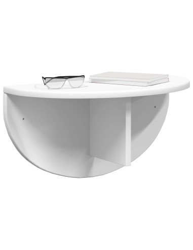 Scaffale da parete 2 pcs Bianco 48 x 24 x 24 cm
