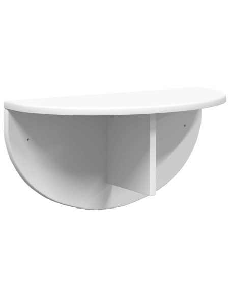 Scaffale da parete 2 pcs Bianco 48 x 24 x 24 cm