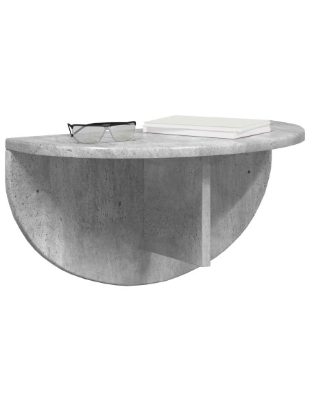 Scaffale da parete 2 pcs Grigio cemento 48 x 24 x 24 cm