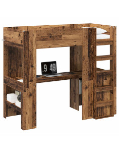 Struttura letto a castello con scrivania Legno vecchio 2