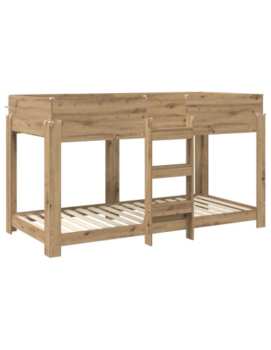 Letto a Castello per Bambini Rovere artigianale 100 x 200 cm
