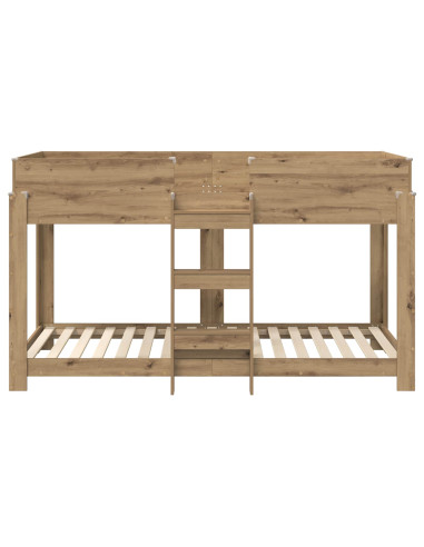 Letto a Castello per Bambini Rovere artigianale 100 x 200 cm