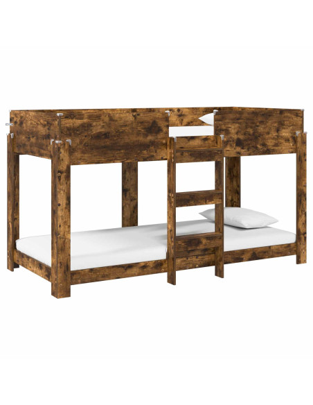 Letto a Castello per Bambini Rovere fumé 90 x 200 cm