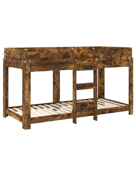 Letto a Castello per Bambini Rovere fumé 90 x 200 cm