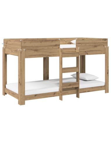Letto a Castello per Bambini Rovere artigianale 100 x 190 cm