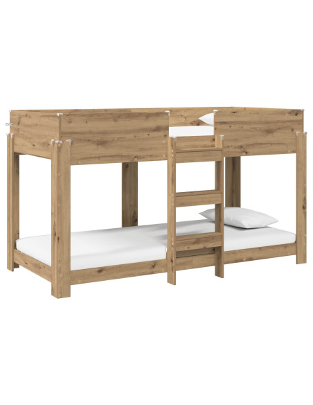 Letto a Castello per Bambini Rovere artigianale 100 x 190 cm