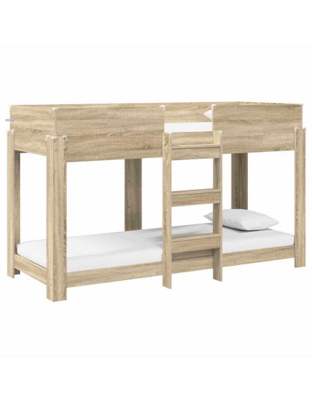 Letto a Castello per Bambini Rovere Sonoma 75 x 190 cm