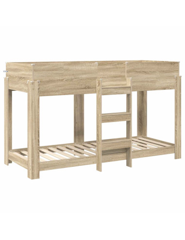 Letto a Castello per Bambini Rovere Sonoma 75 x 190 cm