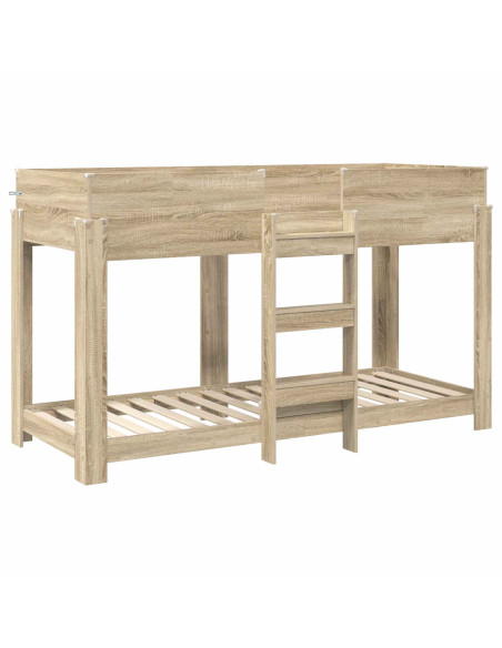 Letto a Castello per Bambini Rovere Sonoma 75 x 190 cm