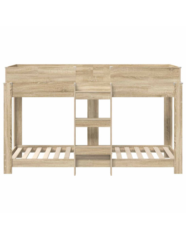 Letto a Castello per Bambini Rovere Sonoma 75 x 190 cm