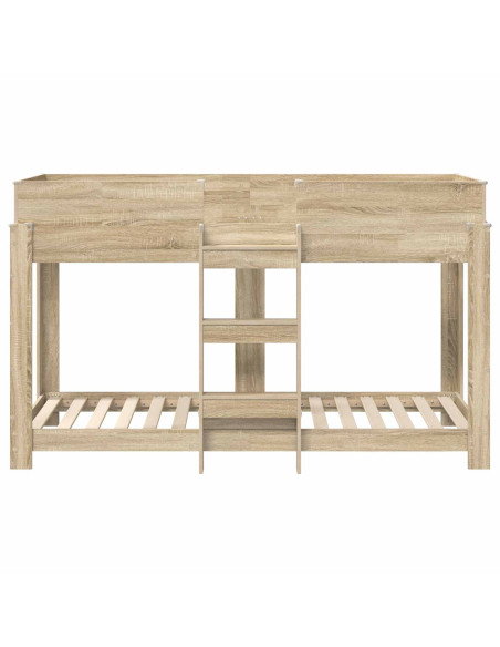 Letto a Castello per Bambini Rovere Sonoma 75 x 190 cm