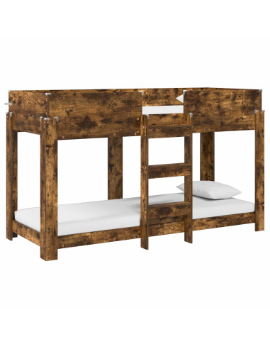 Letto a Castello per Bambini Rovere fumé 75 x 190 cm