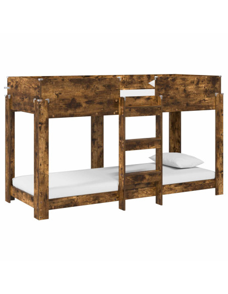 Letto a Castello per Bambini Rovere fumé 75 x 190 cm