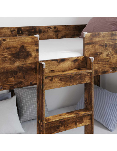 Letto a Castello per Bambini Rovere fumé 75 x 190 cm