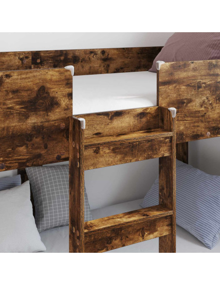 Letto a Castello per Bambini Rovere fumé 75 x 190 cm