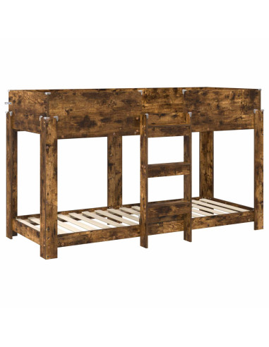 Letto a Castello per Bambini Rovere fumé 75 x 190 cm