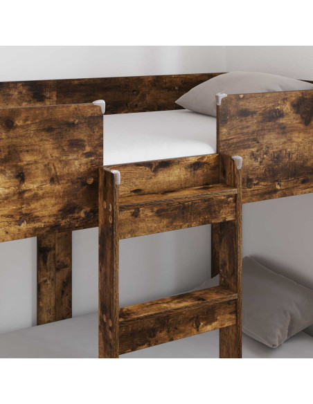 Letto a Castello per Bambini Rovere fumé 80 x 160 cm
