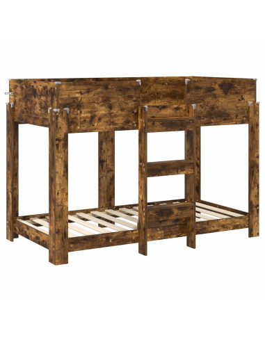 Letto a Castello per Bambini Rovere fumé 80 x 160 cm