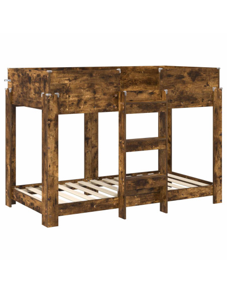 Letto a Castello per Bambini Rovere fumé 80 x 160 cm
