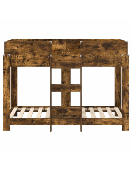 Letto a Castello per Bambini Rovere fumé 80 x 160 cm
