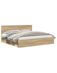 Struttura del letto Sonoma 200 x 200 cm Pino massello 2