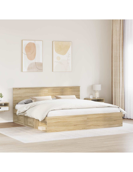 Struttura del letto Sonoma 200 x 200 cm Pino massello