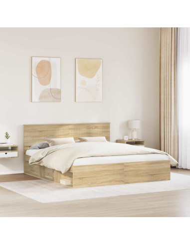 Struttura del letto Sonoma 180 x 200 cm Pino massello