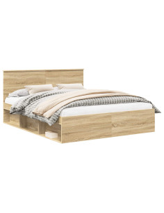 Struttura del letto Sonoma 160 x 200 cm Pino massello 2