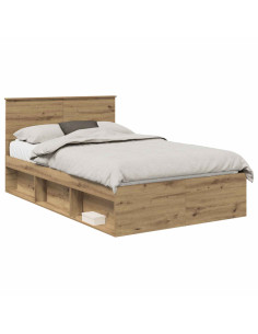 Struttura del letto Rovere Artigianale 120 x 190 cm 2