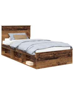 Struttura del letto Legno vecchio 100 x 200 cm Pino massello 2