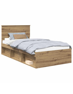 Struttura del letto Rovere Artigianale 100 x 200 cm 2