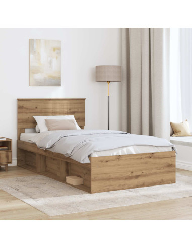 Struttura del letto Rovere Artigianale 100 x 200 cm