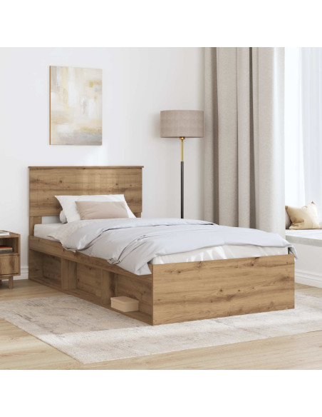 Struttura del letto Rovere Artigianale 100 x 200 cm