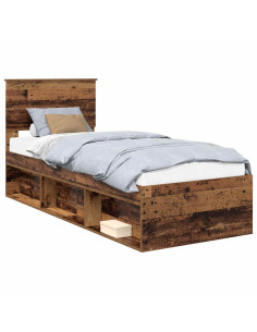 Struttura del letto Legno vecchio 75 x 190 cm Pino massello 2