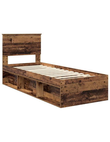 Struttura del letto Legno vecchio 75 x 190 cm Pino massello