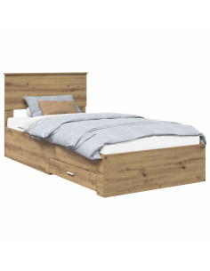 Struttura del letto Rovere artigianale 100 x 200 cm 2