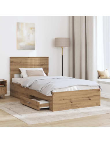 Struttura del letto Rovere artigianale 100 x 200 cm