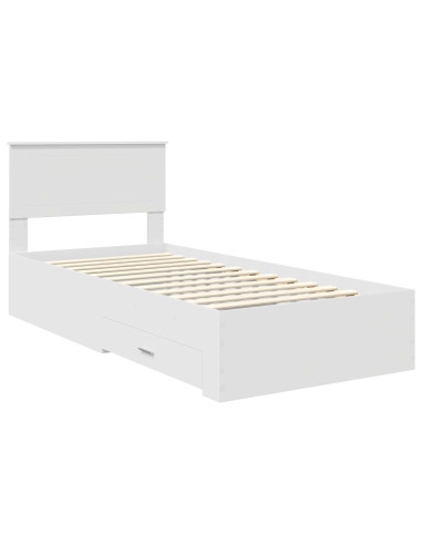 Struttura del letto Bianco 90 x 190 cm Legno multistrato