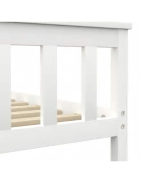 Dormeuse Estraibile senza Materasso Bianca Legno Pino 120x200cm