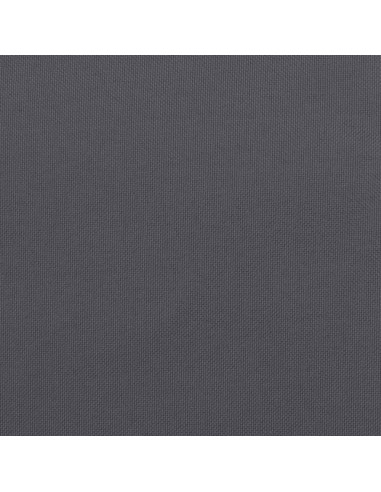 Cuscino per Panca Antracite 110x50x7 cm in Tessuto Oxford