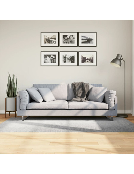 Tappeto IZA a Pelo Corto Aspetto Scandinavo Grigio 100x200 cm