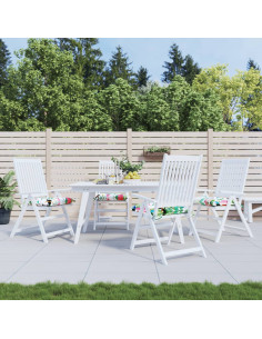 Cuscini per Sedia 2 pz Multicolore 40x40x7 cm Tessuto