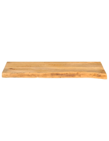 Piano Tavolo Bordi Vivi 70x30x3,8 cm in Legno Massello di Mango