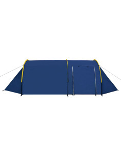 Tenda da Campeggio per 4 Persone Blu Marino/Giallo 2