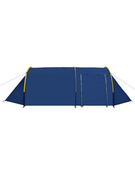 Tenda da Campeggio per 4 Persone Blu Marino/Giallo