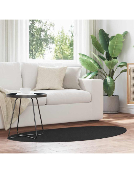 Tappeti per area HUARTE Nero 80 x 150 cm Poliestere