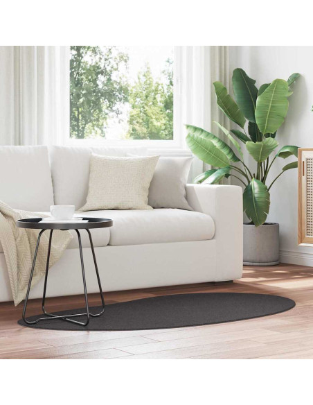 Tappeti per area HUARTE Antracite 80 x 150 cm Poliestere