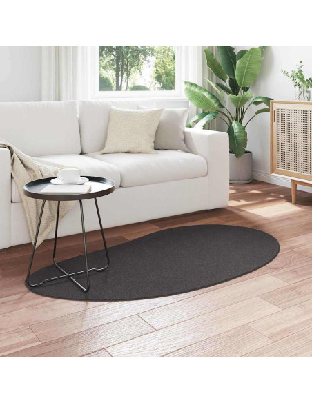 Tappeti per area HUARTE Antracite 80 x 150 cm Poliestere